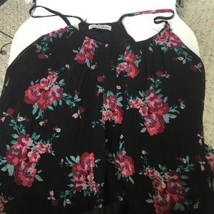 Floral flounce top